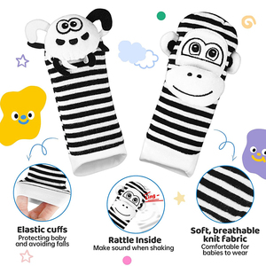 <span class=keywords><strong>Hochets</strong></span> en peluche pour bébés de 0 à 6 mois, jouets sensoriels pour nouveau-nés, <span class=keywords><strong>hochets</strong></span> de poignet pour bébés de 6 à 12 mois - Product Image 6
