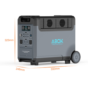 สถานีไฟฟ้าพกพา ABOK 3600W 3840Wh คลื่นไซน์บริสุทธิ์ แบตเตอรี่ LiFePO4 เครื่องกำเนิดไฟฟ้าพลังงานแสงอาทิตย์แบบพกพา ช่องเสียบ Type C ใช้ได้ทั้งภายนอกและภายในอาคาร - Product Image 5