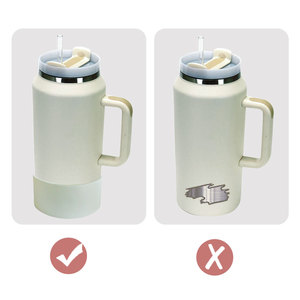 Funda protectora de silicona para la base de botellas de agua de 64 oz con pajita abatible, sin BPA, para cerveza y jugos - Product Image 6