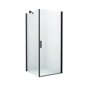 Puerta de apertura plegable de vidrio templado, BL-017FB de cabina de ducha de baño, 6/8mm