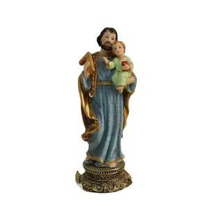 OEM/ODM Harz fertigt heiligen Jesus mit Baby Statue religiöse Saint Joseph Statue