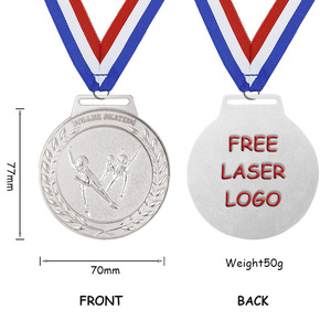 Médaille en métal moulé sous pression pour patinage artistique, récompense pour compétition sportive scolaire ou de club, cérémonie d'hommage, personnalisable avec inscription - Product Image 5