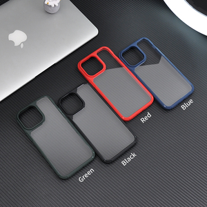 Pha Lê Rõ Ràng Chống-Vàng Mềm Matte TPU Bumper Defender Điện Thoại Trường Hợp Đối Với <span class=keywords><strong>iPhone</strong></span> 14 13 11 Pro Max <span class=keywords><strong>S</strong></span> Max Chống-<span class=keywords><strong>S</strong></span>ốc PC Chất Liệu - Product Image 6