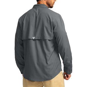 Camicie da Pesca Personalizzate con Logo, Protezione Solare UPF 50+, Asciugatura Rapida, Rinfrescanti, con Bottoni, per Uomo, Ideali per Viaggi e Campeggio - Product Image 4