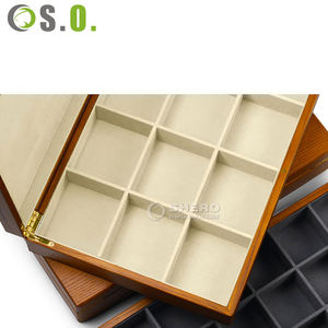 Boîte de rangement portable de luxe en bois massif pour bracelets et bijoux, petit coffret cadeau en bois - Product Image 2