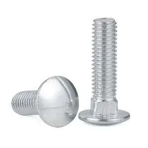 DIN930 Carbon Steel 5/8" diameter length 5 inches 1" Carriage Bolts A307 Grade 2 Zinc Plated Coach Screws 1/2" - 13