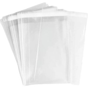 Delatanus Cellophane Bags 4.5x6.5 Inch Clear <b>Plastic</b> <b>Sleeves</b> for <b>A4</b> Envelope Cards Photos Party Occasion - Product Image 1