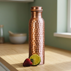 B S International NA145 Vaisselle en acier au carbone écologique de qualité alimentaire avec revêtement anti-corrosion, design martelé en cuivre antique - Product Image 5