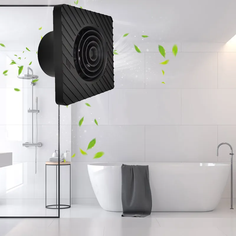100mm akıllı banyo çıkarıcı Fan duş duvar veya tavana monte havalandırma sessiz banyo egzoz fanı