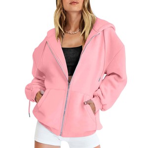 Felpa <span class=keywords><strong>con</strong></span> <span class=keywords><strong>cappuccio</strong></span> Oversize <span class=keywords><strong>con</strong></span> Logo personalizzato da <span class=keywords><strong>donna</strong></span> felpa a maglia <span class=keywords><strong>con</strong></span> tasche <span class=keywords><strong>con</strong></span> colletto <span class=keywords><strong>con</strong></span> <span class=keywords><strong>cappuccio</strong></span> per la stagione autunnale - Product Image 1
