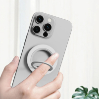 Support pliable magnétique rotatif à 360° en alliage d'aluminium FGX CX-2, support pour doigt, antichoc, couleur unie, support pour téléphone/tablette
