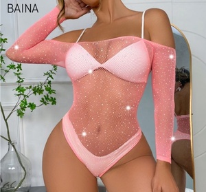 2025 סקסי נשים <span class=keywords><strong>fishnet</strong></span> נקודת מבט הדוקה תחתונים rhinestone גרב הלבשה תחתונה סקסית גרביונים/גרביונים - Product Image 1