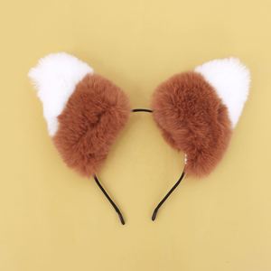 For Masquerade Halloween Cosplay Party Costume Set Fox Ear <b>Headband</b> and 40cm Tail - Product Image 4