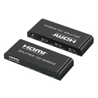 Répartiteur HDMI 4K 60Hz 1x2, 1 entrée 2 sorties, boîtier répartiteur HDMI pour TV, moniteur, projecteur, double affichage