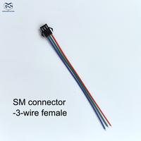 موصل SM لسلك SMD 15 دبوس لحام من الإناث والذكور موصل نحاسي مع عزل PVC للإلكترونيات