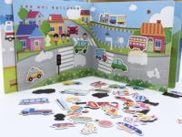 Libros de Rompecabezas Magnéticos Personalizados con Tapa Dura para Niños en Edad Preescolar, en Inglés, con Actividades de Juego