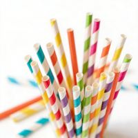 Pailles en plastique PLA biodégradables, écologiques, jetables, emballées individuellement, pour milk-shake