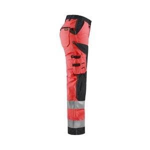 BLAKLADER - 715518115599C44 Pantalón de mujer de alta visibilidad sin bolsillos para uñas Rojo/Negro-EAN 7330509704578 ROPA DE TRABAJO DE LA HI-VIS - Product Image 5