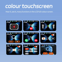 Écouteurs sans fil hybrides en promotion, 6 micros, écran tactile LCD, chipset JL, indicateur LED, suppression du bruit, appels HD, contrôle intelligent