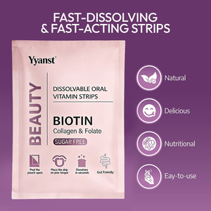 Tiras Orales de Colágeno y Biotina para Adultos OEM/ODM, para Blanquear la Piel, Eliminar Arrugas, Absorción Rápida, Suplemento Dietético Vegano - Product Image 4