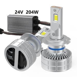 Ampoules de phares LED Cambus 24V haute puissance 204W pour camion, paire 24V <span class=keywords><strong>H1</strong></span> H11 9005 9006 <span class=keywords><strong>H7</strong></span>, ampoules de phares LED 12V pour voiture, feux de brouillard - Product Image 1