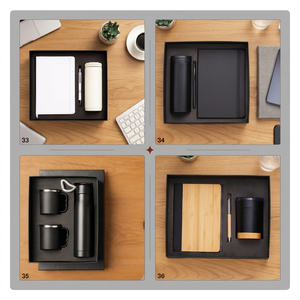 Ensemble cadeau écologique de bloc-notes et stylo en cuir PU pour promotion d'entreprise, boîte cadeau personnalisée, personnalisation numérique - Product Image 2