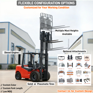 รถยกดีเซล QMIGA รุ่น Heavy Duty 5 ตัน CPC50 พร้อมระบบไฮดรอลิกบูสเตอร์ เสาไฮดรอลิกสองตอน ระบบไฮดรอลิกดันข้าง ยางลม  งาจับขนาด 1220 มม. - Product Image 5