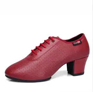 Frauen Latin Ballroom Dance Schuhe Schnürung Modern Salsa Practice Dance Schuhe