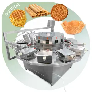 Austrália Profesional Sorriso Urso Ovo Forma Waffer Ice Creames Cone Maker Hong Kong Estilo Egg Waffle Máquina Rotativa