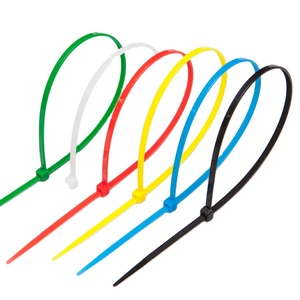 Venta al por mayor de fábrica, paquete de 100 piezas, fuerte autoblocante de nailon 66, bridas para cables con cremallera, bridas para cables de plástico blanco, muestra gratis ecológica - Product Image 4