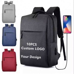 Custom Logo Waterproof Travel School Bags Wholesale Big Capacity <b>Smart</b> USB Laptop Bag Unisex College Backpack - Product Image 1