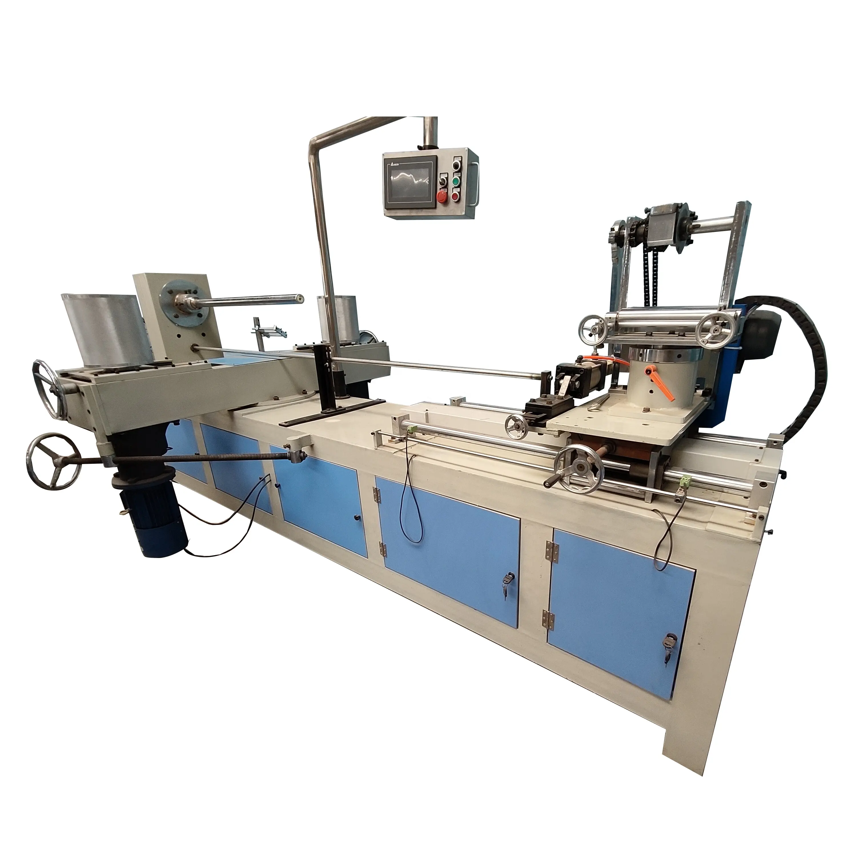High Speed Automatic Paper Core Tube Rewinding Making Machine For POY DTY Paper Tube