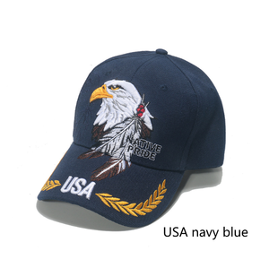 Vịt lưỡi Mũ hip hop đường phố giải trí thể thao Sun <span class=keywords><strong>hat</strong></span> USA <span class=keywords><strong>EAGLE</strong></span> đầu thêu Mũ bóng chày - Product Image 6