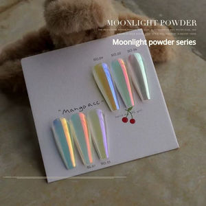 Poudre de <span class=keywords><strong>Sucre</strong></span> Acrylique Scintillante et Réfléchissante pour Décoration d'Ongles, Lot de 6 Couleurs Vives, Pigment Dégradé Brillant pour Nail Art (Vente en Gros) - Product Image 4