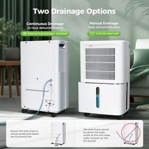 Deshumidificador Doméstico de Plástico con Compresor de 16L/día, 300W, Control Táctil y Descongelación Automática, Venta al Por Mayor - Product Image 5