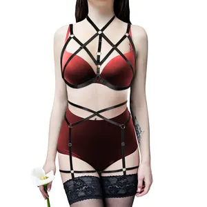 Women Body Harness Bondage Cage Lingerie Hollow Out Wear Party Shows Party Night Shows