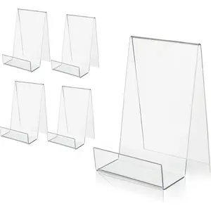 Acrylic Clear Large Transparent Book Display Stand for Book Magazine Tablet Holder