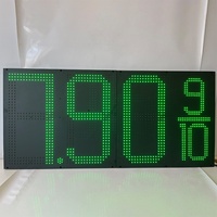 Afficheur LED à 7 segments de grande taille personnalisé avec télécommande RF pour les panneaux électroniques de prix de carburant des stations-service