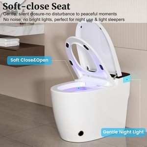<span class=keywords><strong>WC</strong></span> intelligent en céramique de luxe, sanitaires automatiques, salle de bain intelligente - Product Image 4