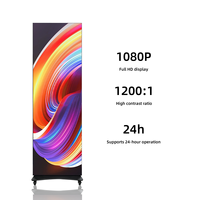 Afficheur LED portable pliable pour l'extérieur, signalétique numérique pour les salons professionnels, les événements et les campagnes promotionnelles.