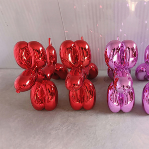 Escultura de <span class=keywords><strong>perro</strong></span> de fibra de vidrio azul en modelo Patrón Globo Diseño de <span class=keywords><strong>perro</strong></span> - Product Image 4