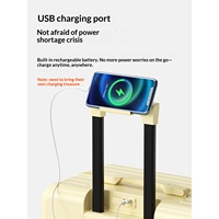 Maleta de Viaje Kamaier, Nueva, Moderna, Unisex, de Gran Capacidad (24 Pulgadas), con 4 Ruedas Antirrobo, con Puerto USB