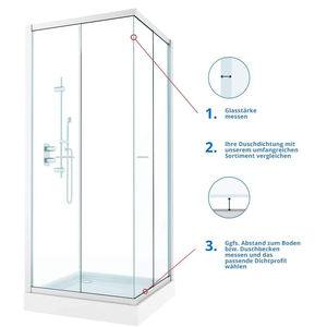 Joint <span class=keywords><strong>de</strong></span> <span class=keywords><strong>douche</strong></span> autoportant moderne pour <span class=keywords><strong>paroi</strong></span> <span class=keywords><strong>en</strong></span> <span class=keywords><strong>verre</strong></span> 40 <span class=keywords><strong>cm</strong></span> 6/7/8 mm d'épaisseur Joint <span class=keywords><strong>en</strong></span> PVC droit pour salle <span class=keywords><strong>de</strong></span> <span class=keywords><strong>douche</strong></span> rectangulaire - Product Image 4
