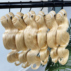 Extensions de cheveux humains ondulés Premium 613 pour la coloration, le coiffage et les commandes personnalisées - Product Image 6