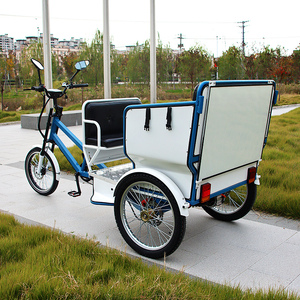Bicitaxi Rickshaw 3 roues Taxis Pedicab électrique passager Tricycle Rickshaw Taxi vélo assistance pédale trois roues vélo <span class=keywords><strong>Velo</strong></span> <span class=keywords><strong>Cargo</strong></span> - Product Image 2