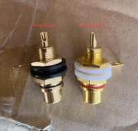 Connecteur audio HIFI RCA femelle en cuivre pour châssis 1.5A 12V