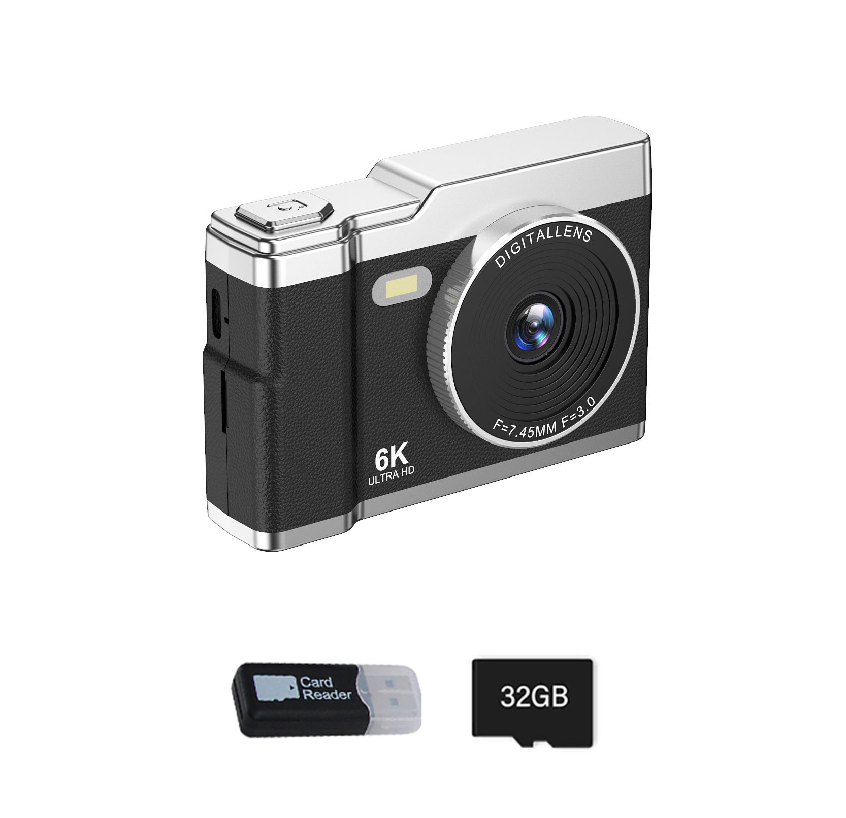 Negro + TARJETA DE 32GB TF