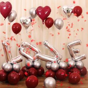 Decorazione della fase di nozze decorazione della festa di san valentino 18 pollici foil cuore 32 pollici lettera amore palloncini di san valentino - Product Image 6