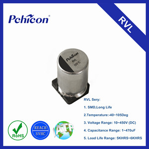 Tụ Nhôm SMD Loại Pchicon 400V4.7uF 8*12 RVL 5Khrs C Tụ Điện <span class=keywords><strong>Elco</strong></span> Nguyên Bản Tụ Điện Smd 400V - Product Image 6