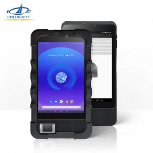 7 Inch Handheld Android Fingerprint Smart Mobile Terminal ISO19794-2/4 Template Sidik Jari Sensor FBI Bersertifikat (HF-FP07)